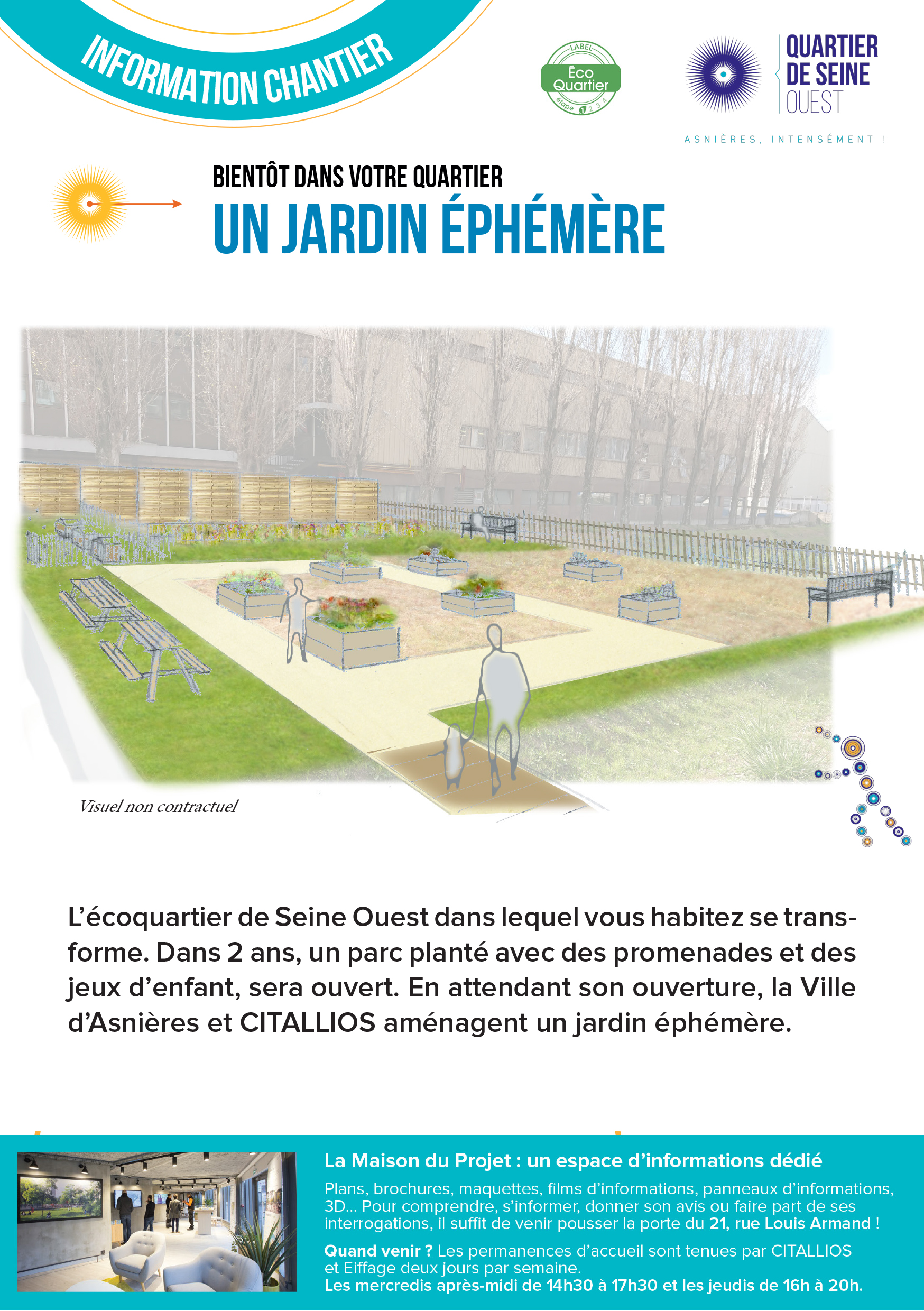 Les ateliers du jardin éphémère se poursuivent - Quartier de Seine