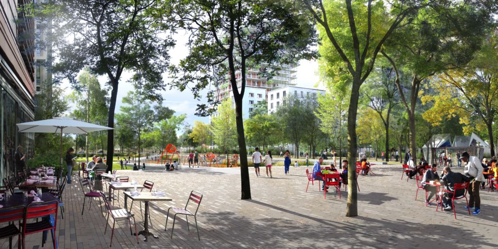 Des Espaces Publics De Qualité Et Un Parc Urbain Au Sein Du Quartier